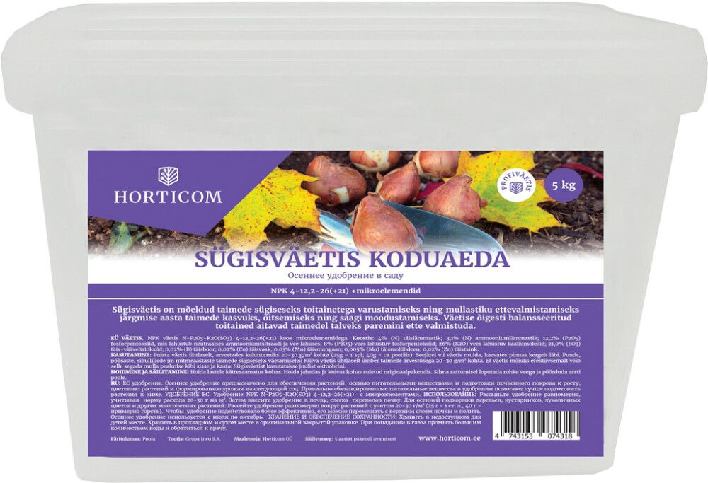 Sügisväetis koduaeda 5 kg