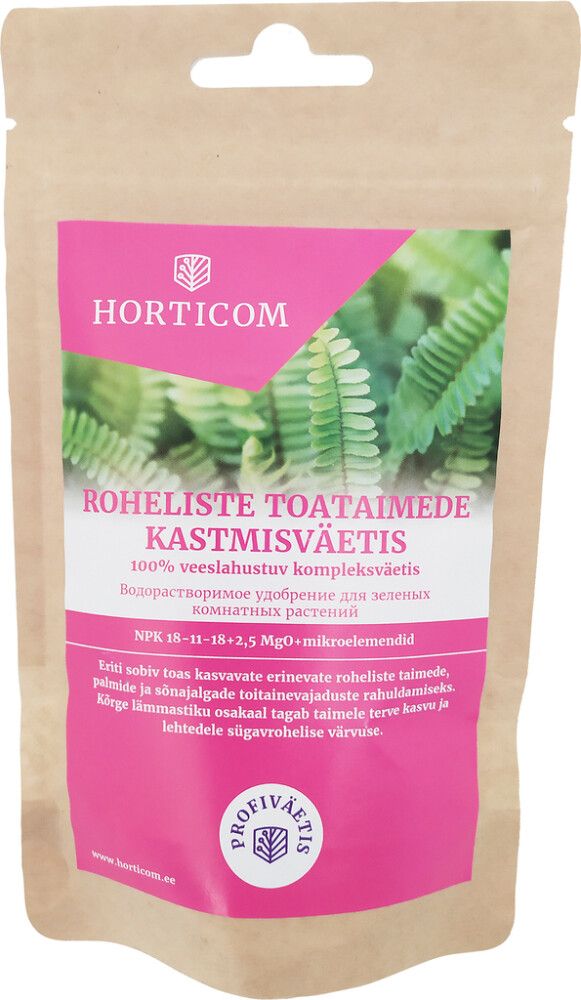 Roheliste toataimede kastmisväetis Horticom 100g