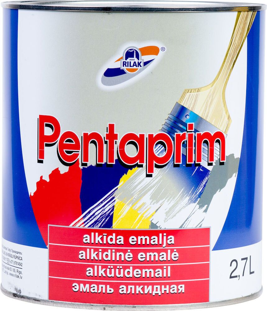 Alküüdemailvärv Pentaprim, valge 2,7 l