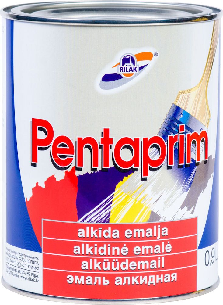 Alküüdemailvärv Pentaprim, punane 0,9 l