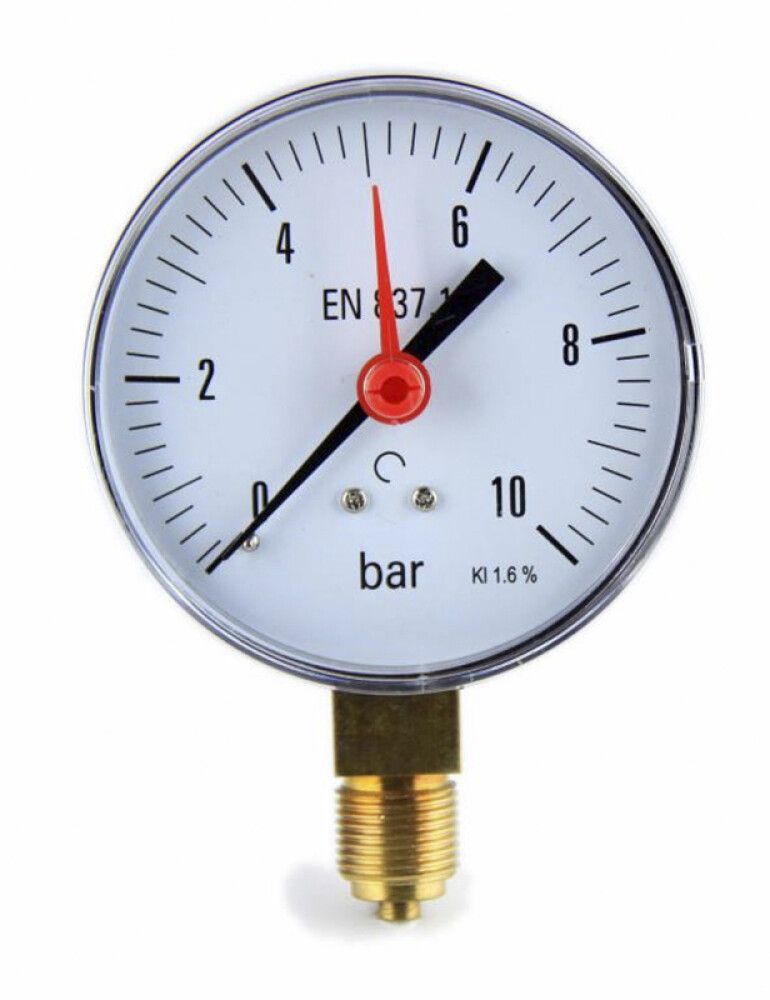 Manomeeter 100 mm 0-10 bar ½"