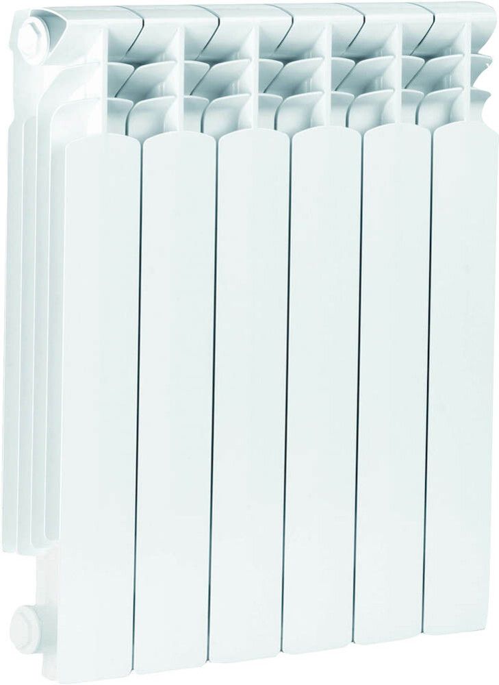 Alumiiniumradiaator KFA Armatura G 500 F/ 6 ribi valge