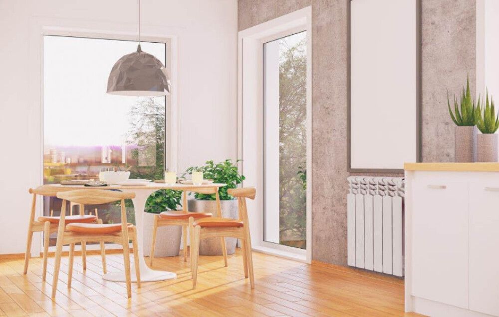 Alumiiniumradiaator KFA Armatura G 500 F/ 6 ribi valge