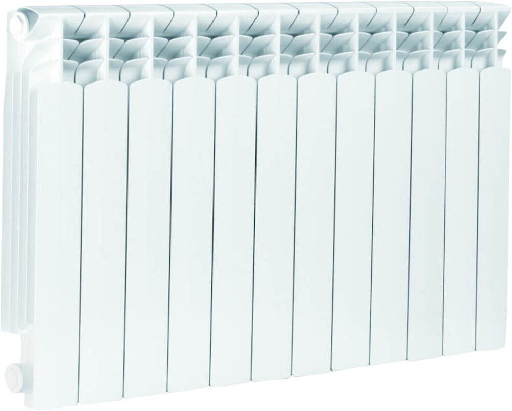 Alumiiniumradiaator KFA Armatura G 500 F/ 12 ribi valge