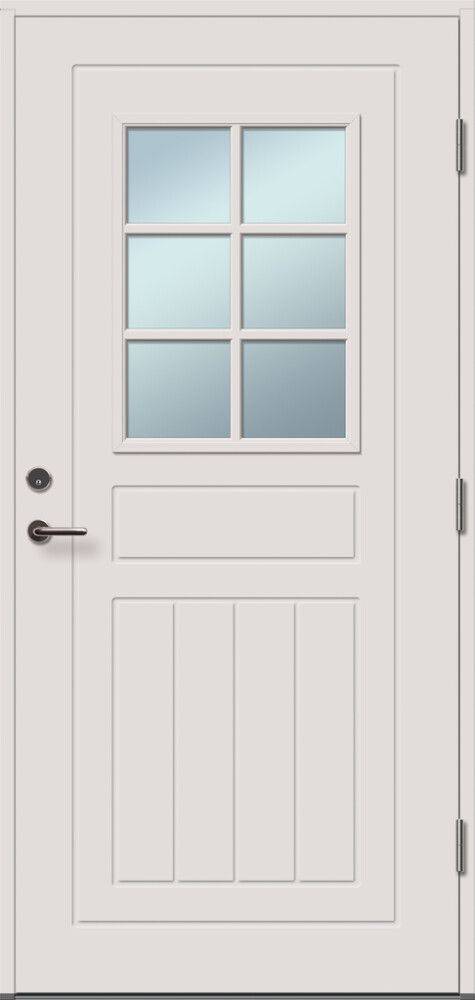 Välisuks Lund M9 x 21, valge parem