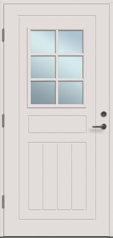 Välisuks Lund M9x 21, valge vasak