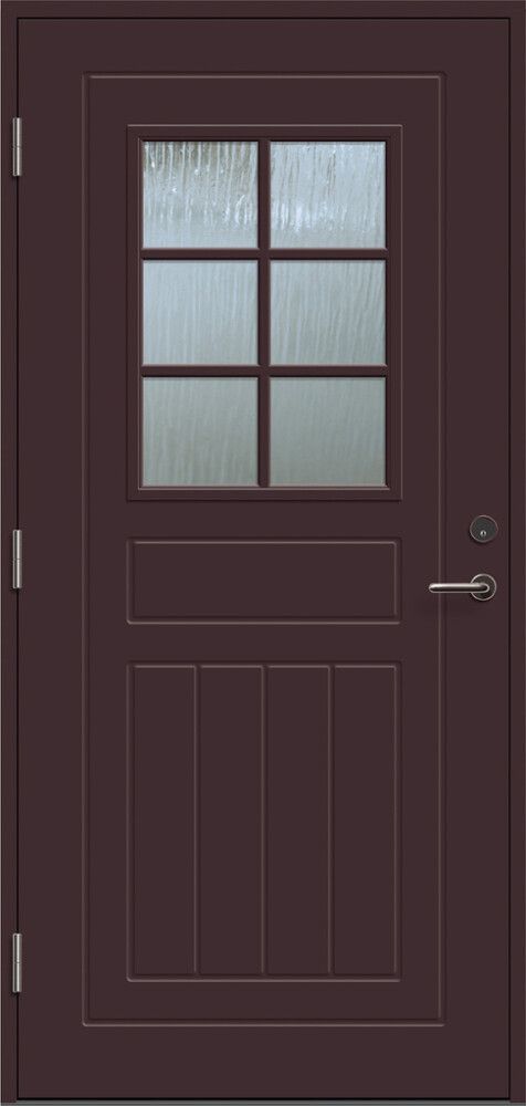 Välisuks Lund M10 x 21, pruun vasak