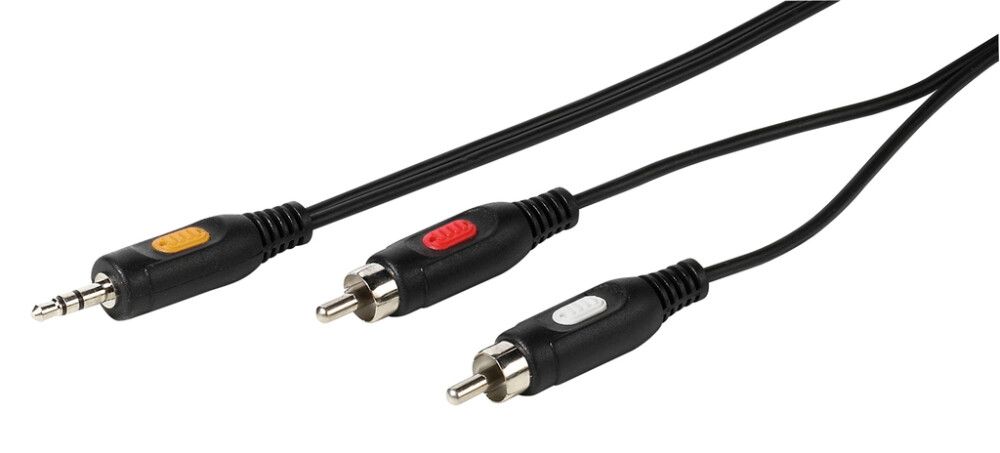Audiokaabel Vivanco 1 x 3,5 mm/2 x RCA