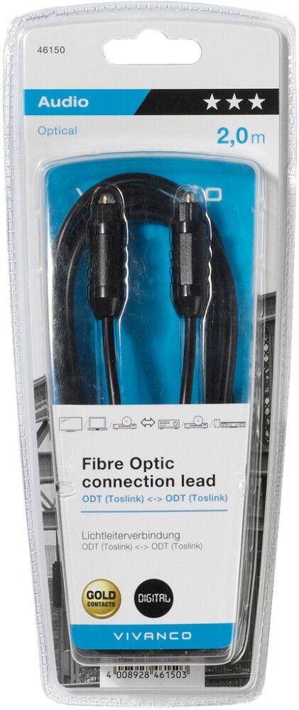 Fiiberoptiline kaabel Vivanco Toslink 2 m