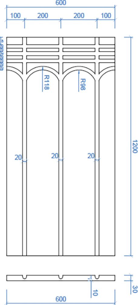 Põrandakütte alusplaat Tycroc UHP20, 30 x 600 x 1200 mm