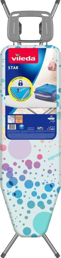 Triikimislaud Vileda Star 120 m x 38 cm, sinine