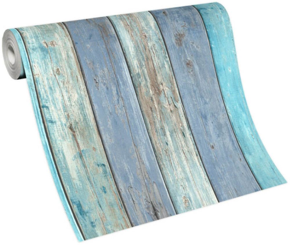 Fliistapeet Malibu Wood  10200-08, türkiis