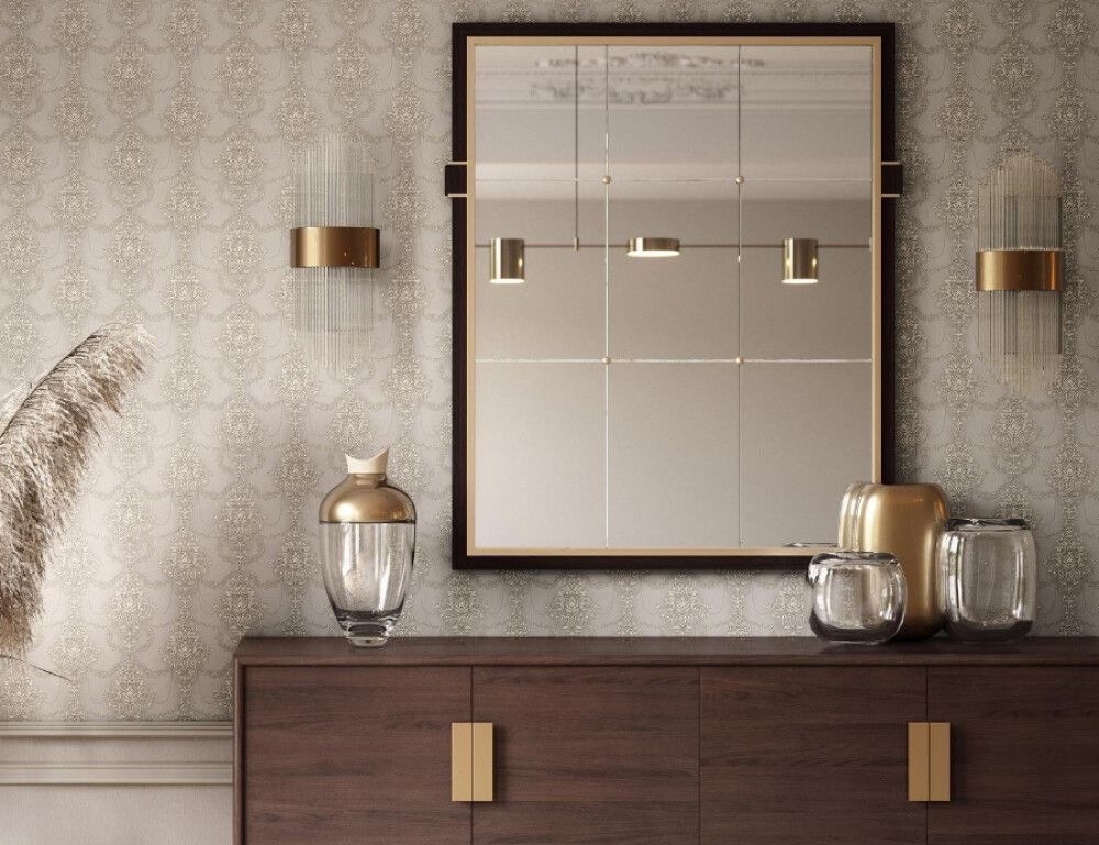 Fliistapeet Erismann Ornament 10287-37, taup