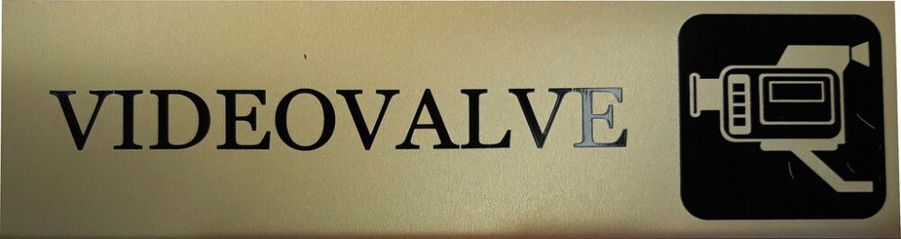 Kleebis "Videovalve" 4,5 x 16,5 cm