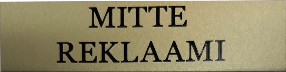 Kleebis "Mitte reklaami" 2 x 8 cm