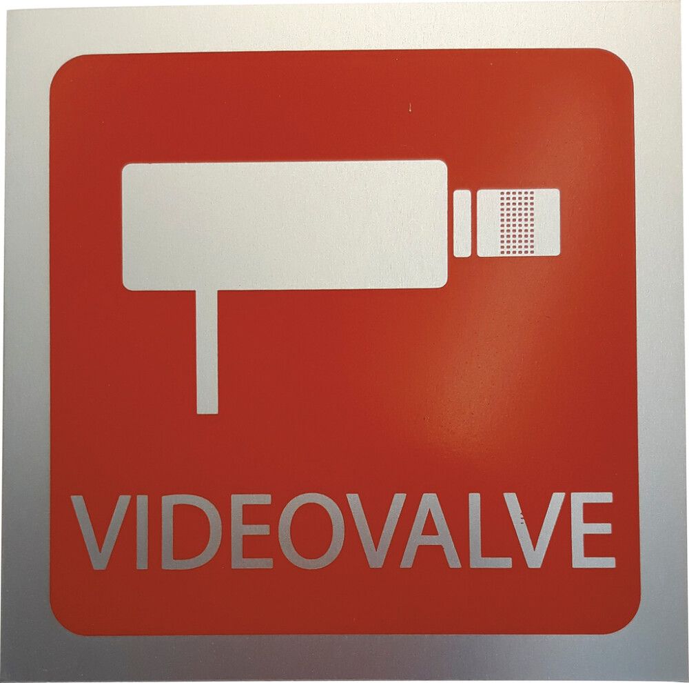 Kleebis "Videovalve" 9 x 9 cm