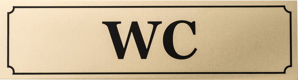 Kleebis WC 4,5 x 16,5 cm