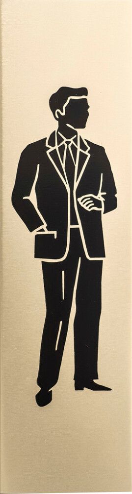 Kleebis meeste WC 4,5 x 16,5 cm