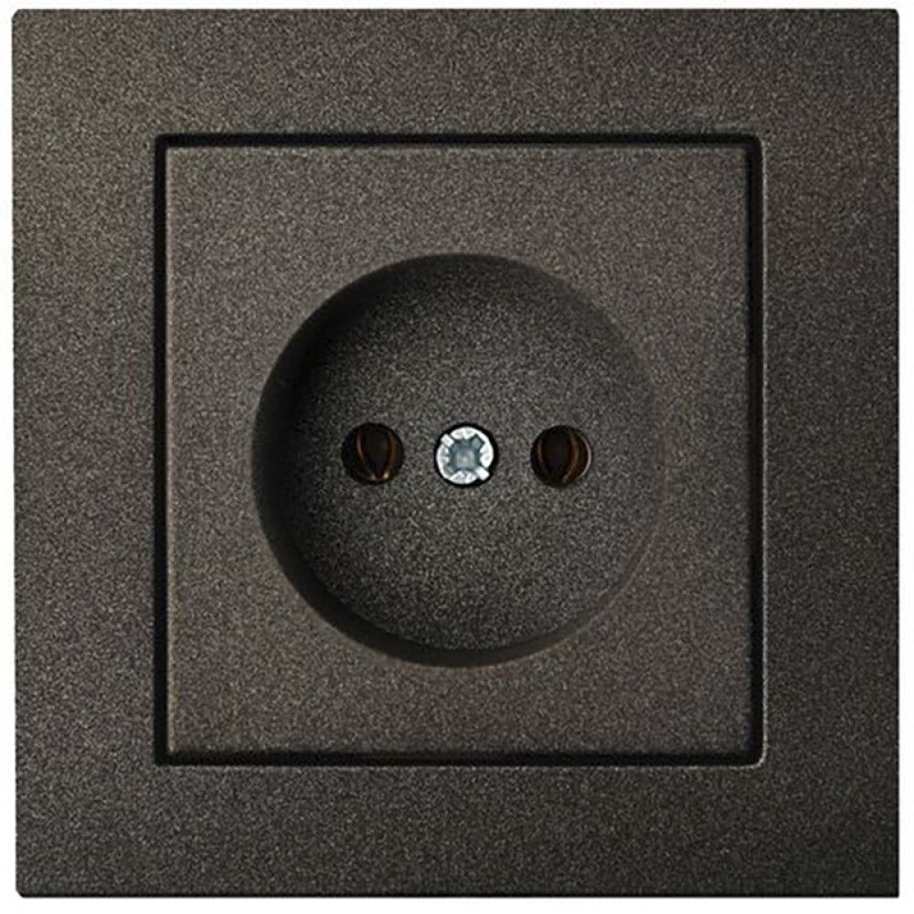 Maanduseta pistikupesa Epsilon must, raamita