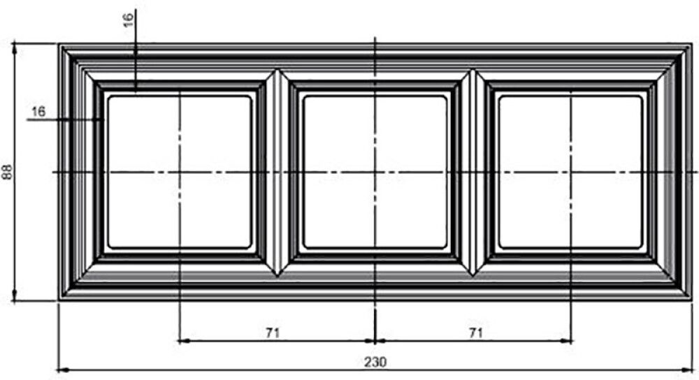 Raam Liregus Retro 3-ne beež