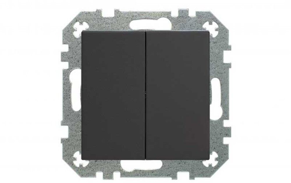 Lüliti Liregus Retro 10 A / 250 V 2-ne süvistatav must