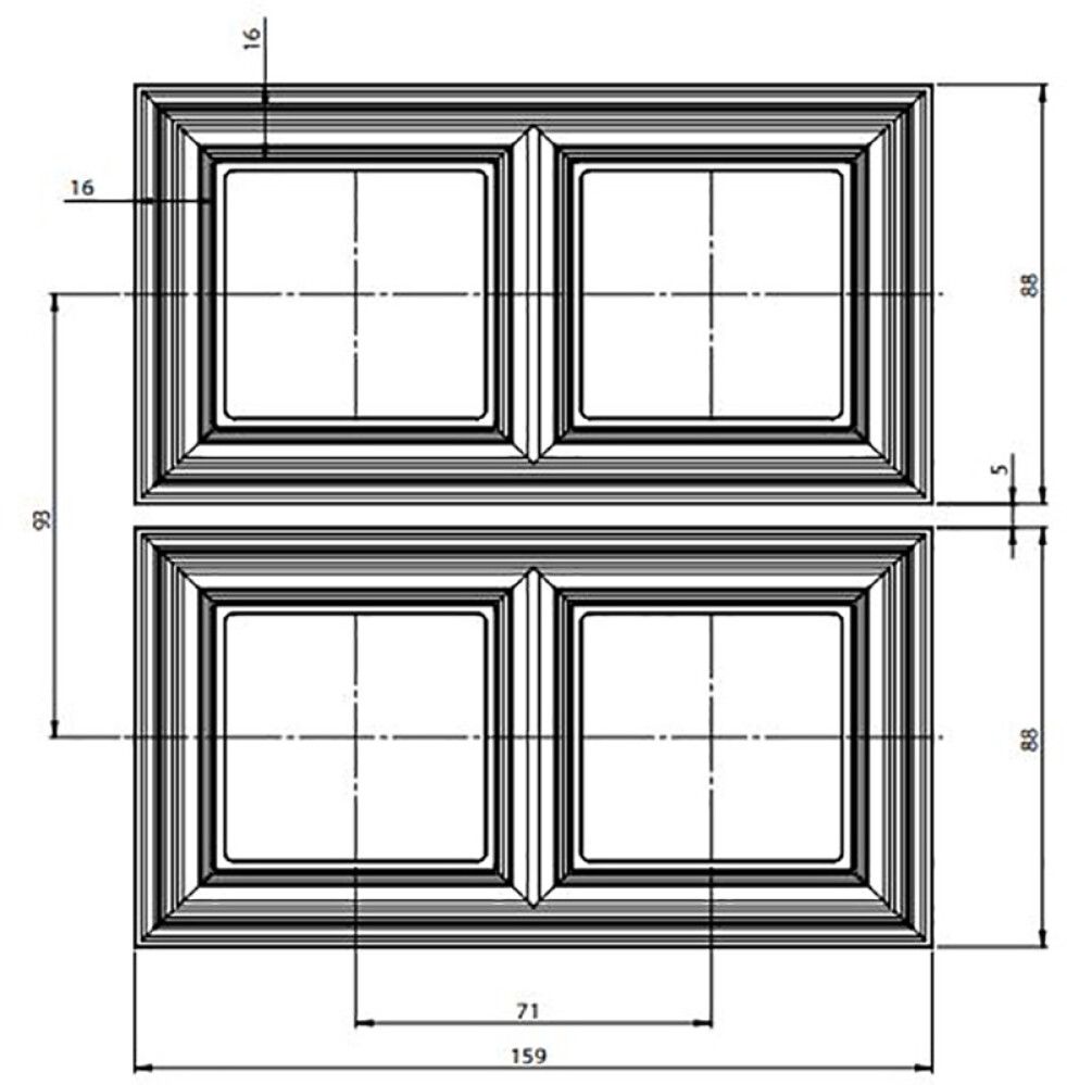 Raam Liregus Retro 2-ne must