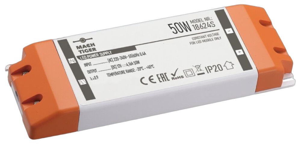 LED-toiteplokk AC/DC 12 V, 50 W, IP20