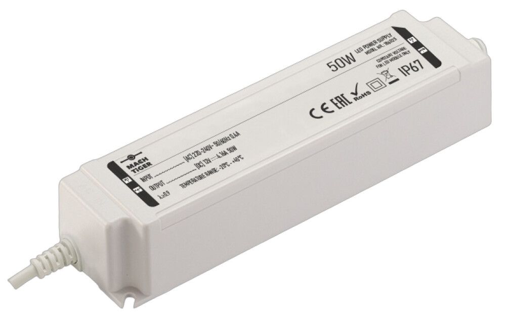 LED-toiteplokk 12 V / 50 W IP67