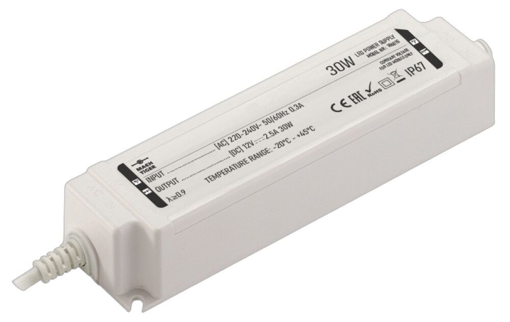 LED toiteplokk 12 V / 30 W IP67
