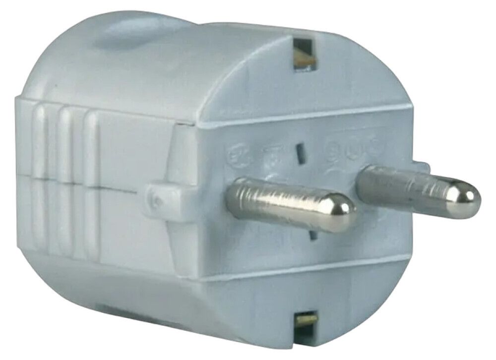 Pistik Schuko maandusega 16 A / 250 V hõbedane