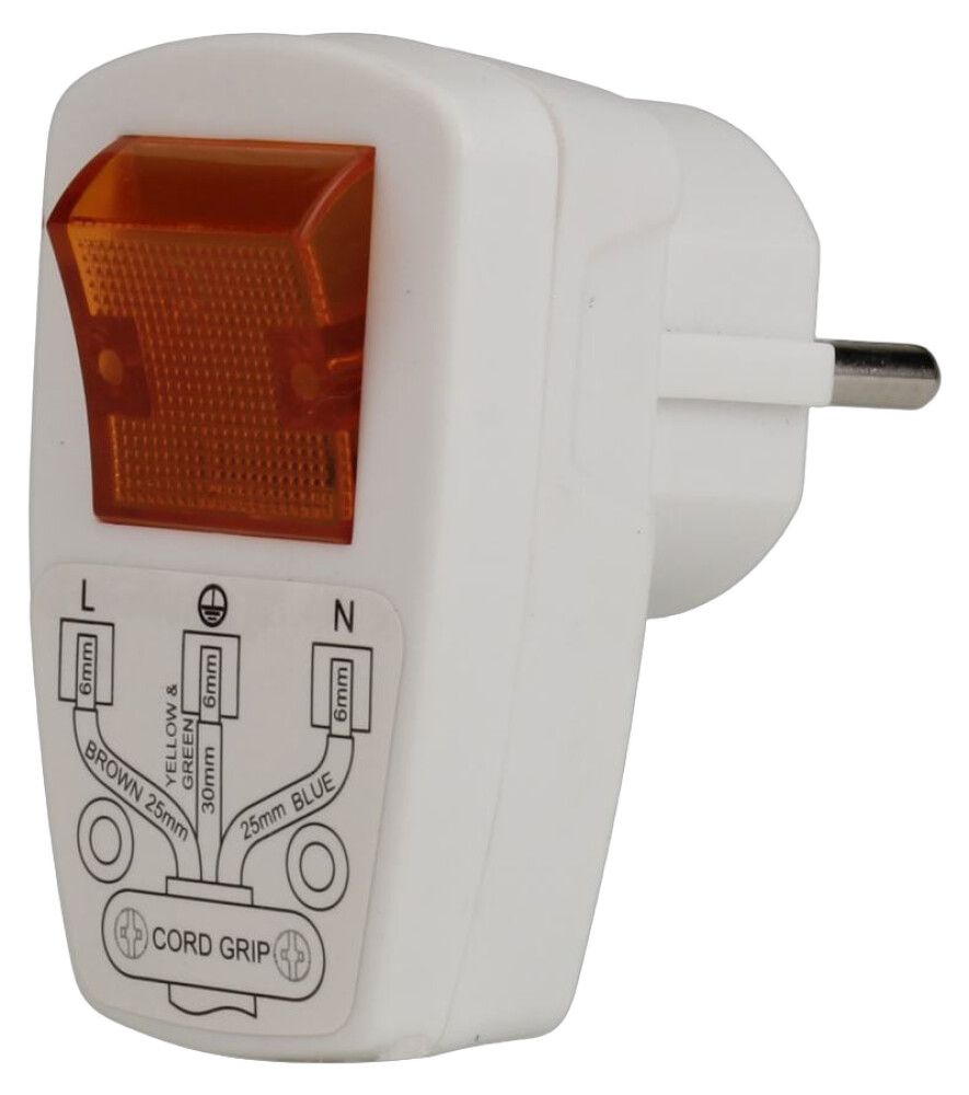 Pistik lülitiga  Unitec Schuko 10 A / 250 V