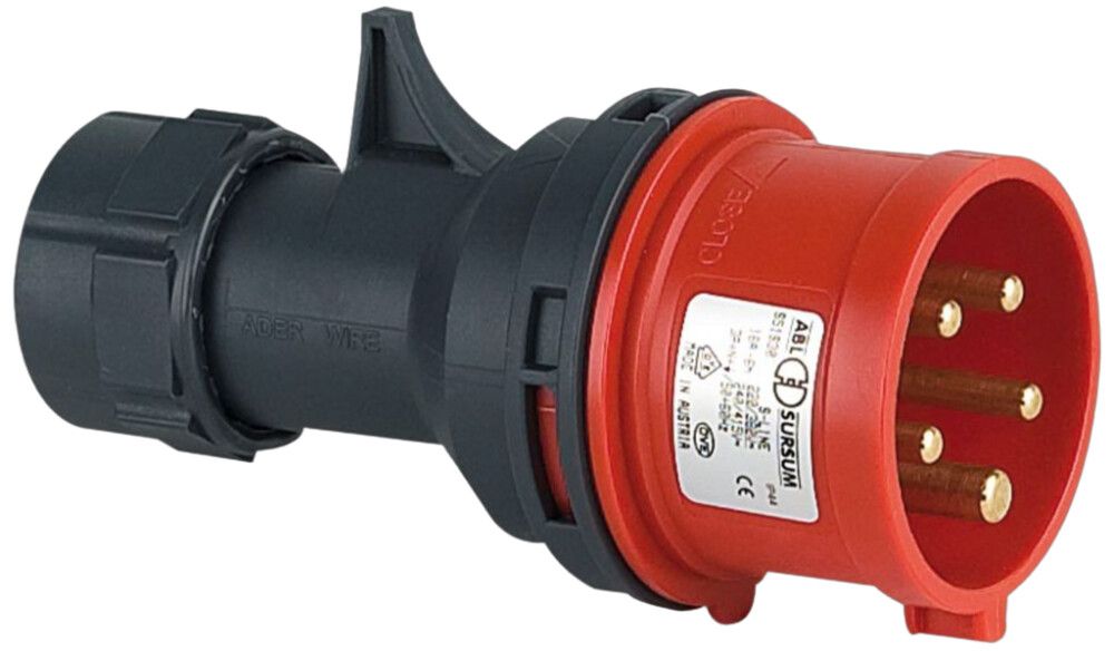 Tööstuslik pistikupesa ABL CEE 16 A / 400 V 5P IP44