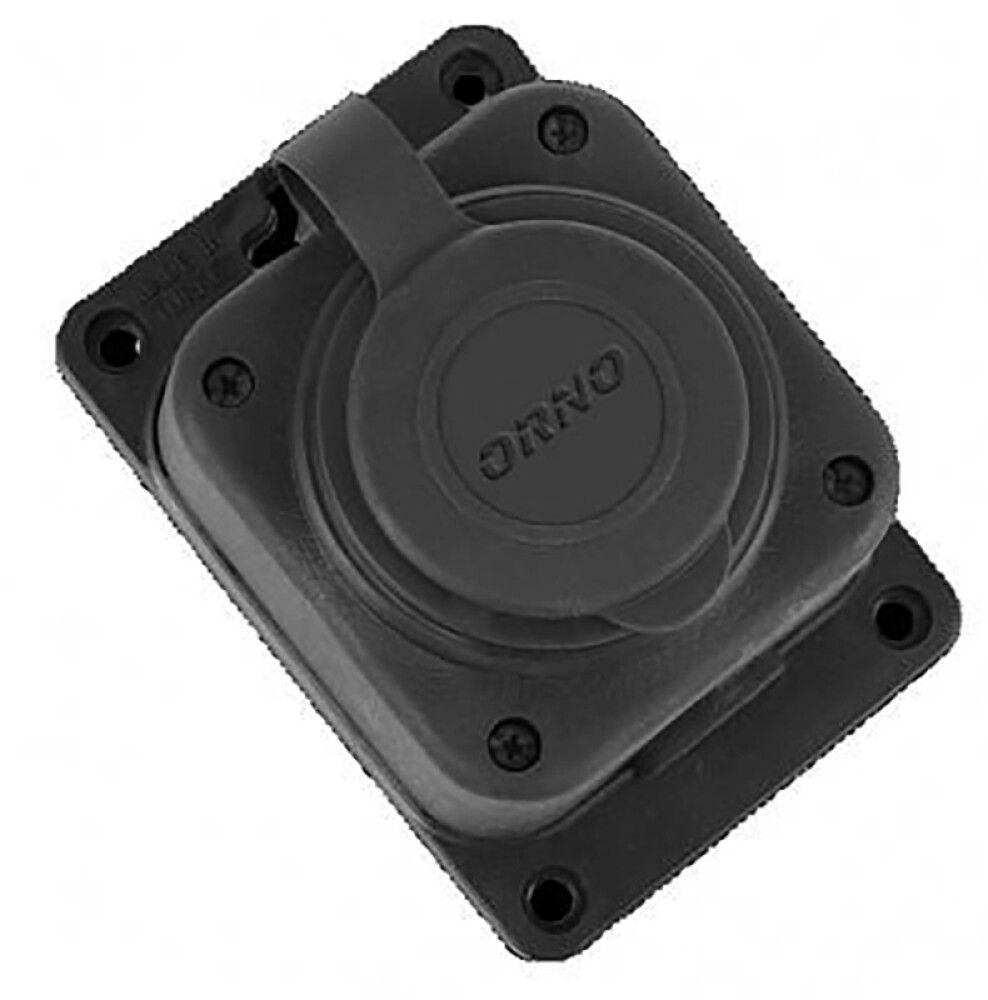 Pistikupesa Orno kummist Schuko 1-ne IP44 must