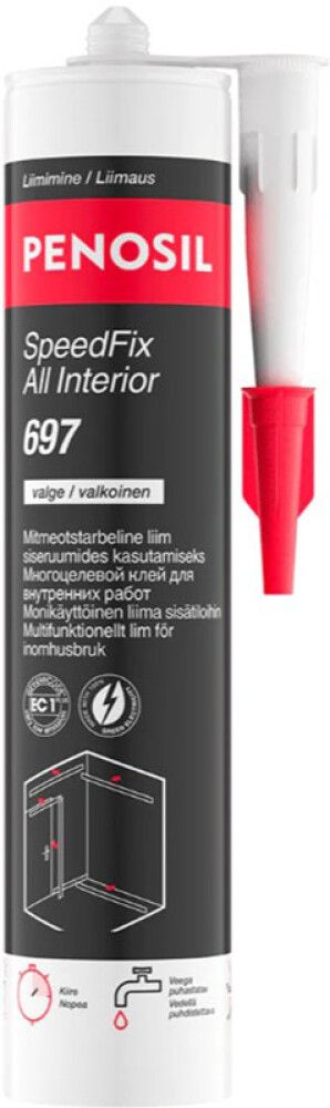 Akrülaatliim Penosil SpeedFix All Interior 697 valge 290 ml