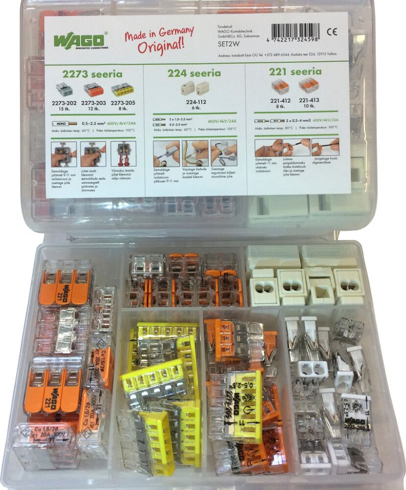 Wago klemmide komplekt 54-osaline