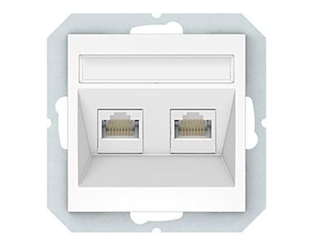 Arvutipesa raamita Vilma Quadrum QR 1000 2 x RJ45 CAT6 UTP valge