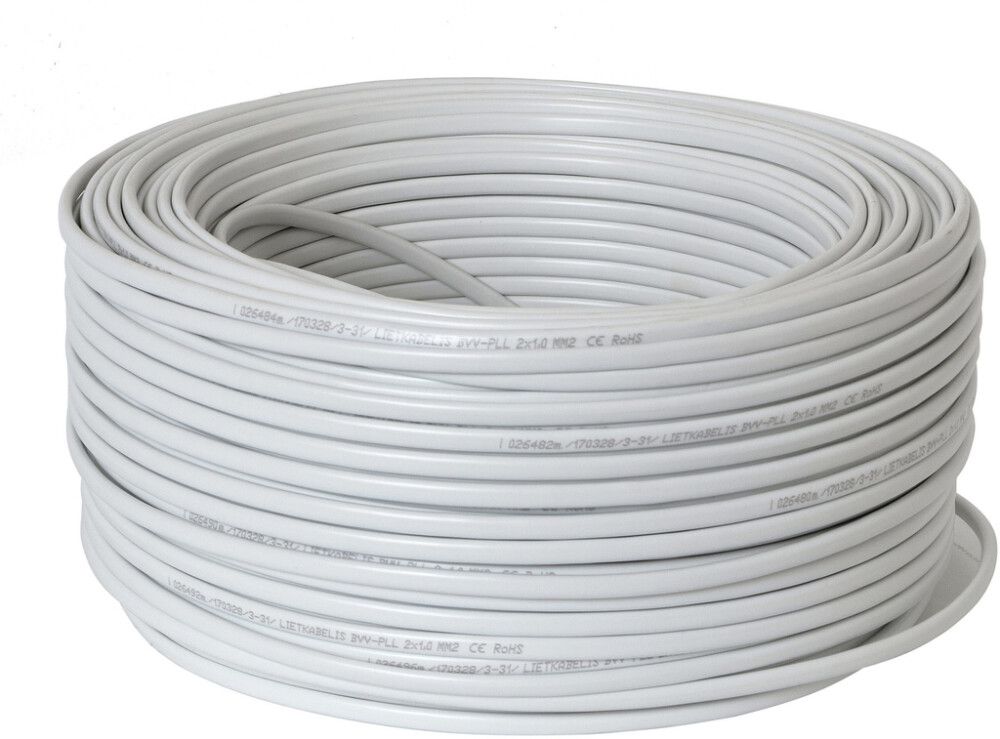 Kiudkaabel lapik Lietkabelis BVV-PLL 2 x 1,0 mm² 10 m