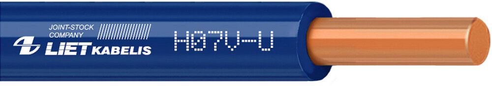 Elektrikaabel Lietkabelis H07V-U 1,5 mm² sinine