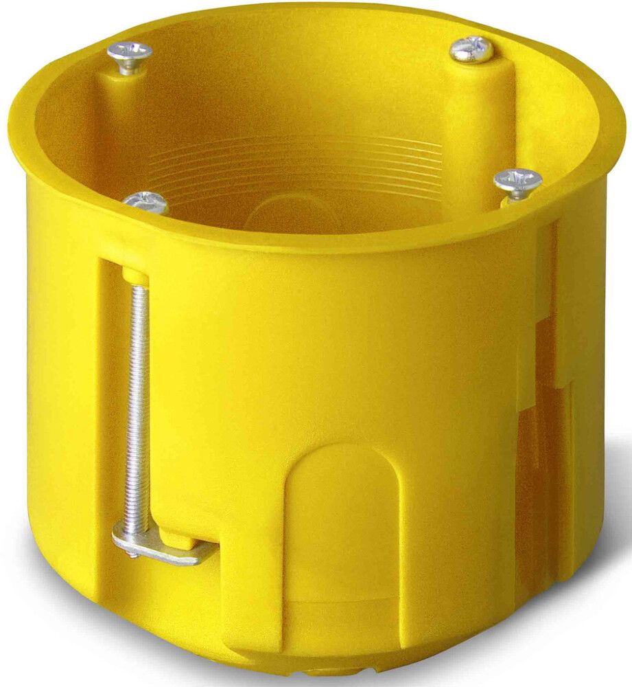 Süvistatav paigalduskarp Elektro-Plast kipsseintele, kollane