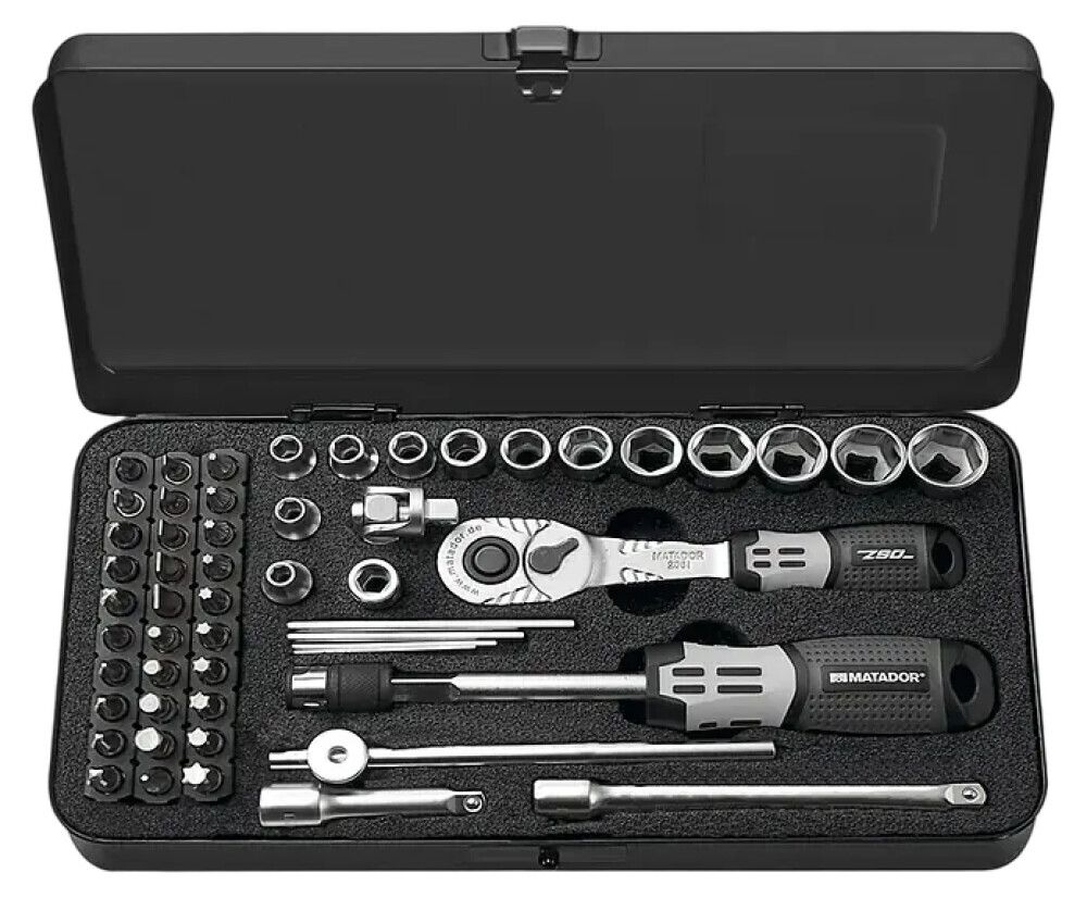 Padrunikomplekt Matador 1/4" 54-osaline