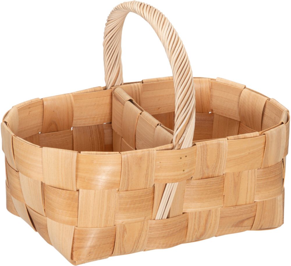 Korv punutud jagajaga 40 x 27 x 31 cm