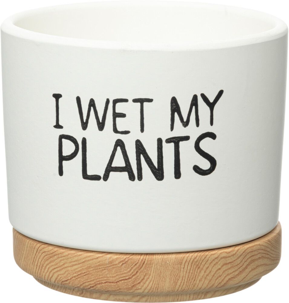 Ümbrispott Quotes alustaldrikuga 13,5 cm valik