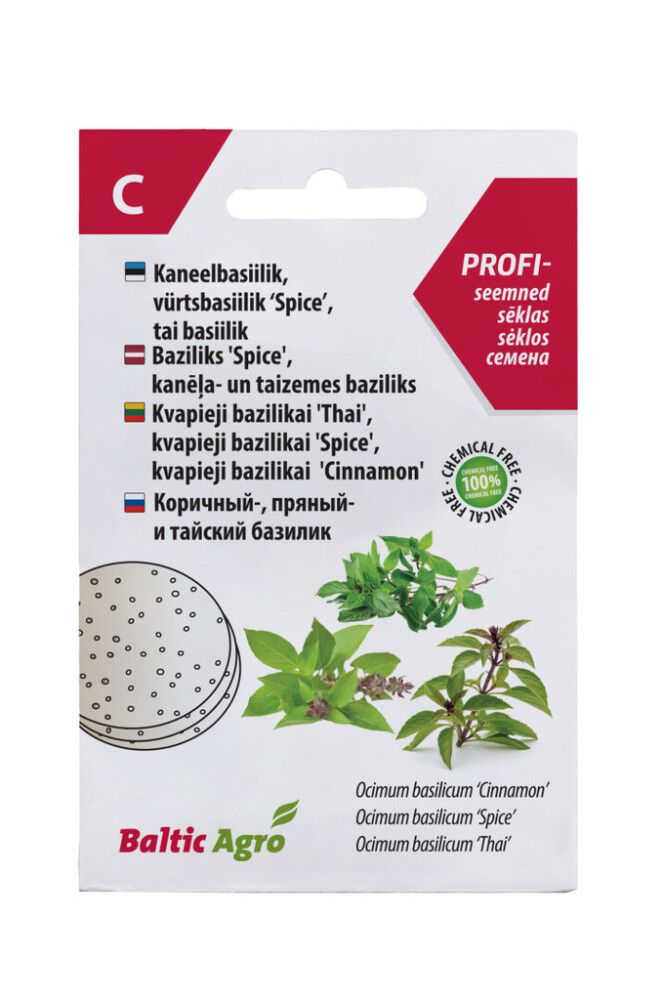 Kaneel-, vürts- ja tai basiiliku kettad