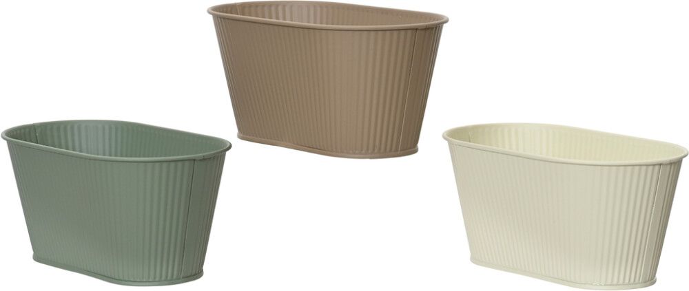 Lillepott tsink 28 x 12,5 cm valik