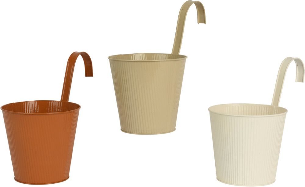 Lillepott tsink riputatav 16 x 26 cm valik