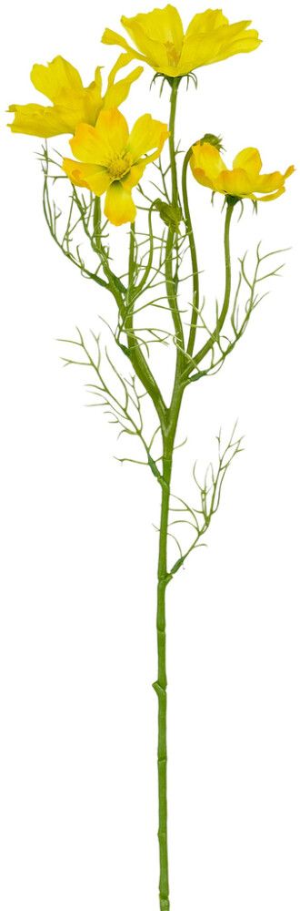 Kunstlill kosmos 60 cm, kollane