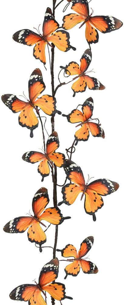 Dekoratiivoks liblikad 110 cm, oranž