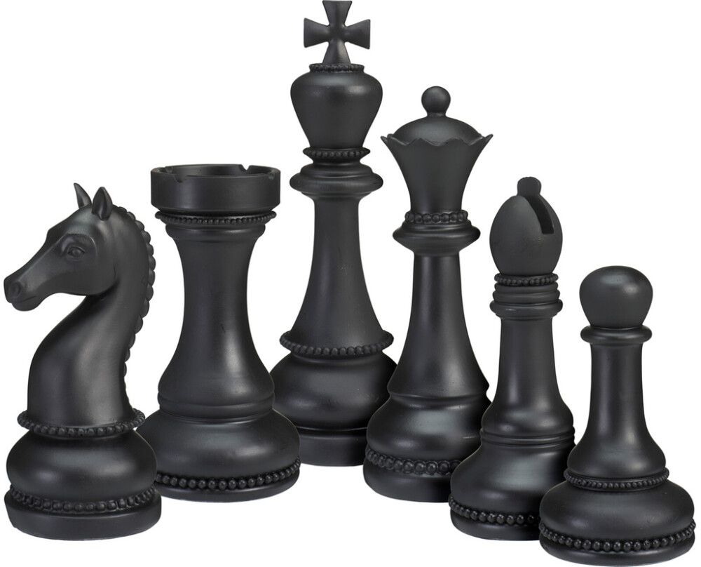 Malenuppude komplekt 6 tk/pakk, must