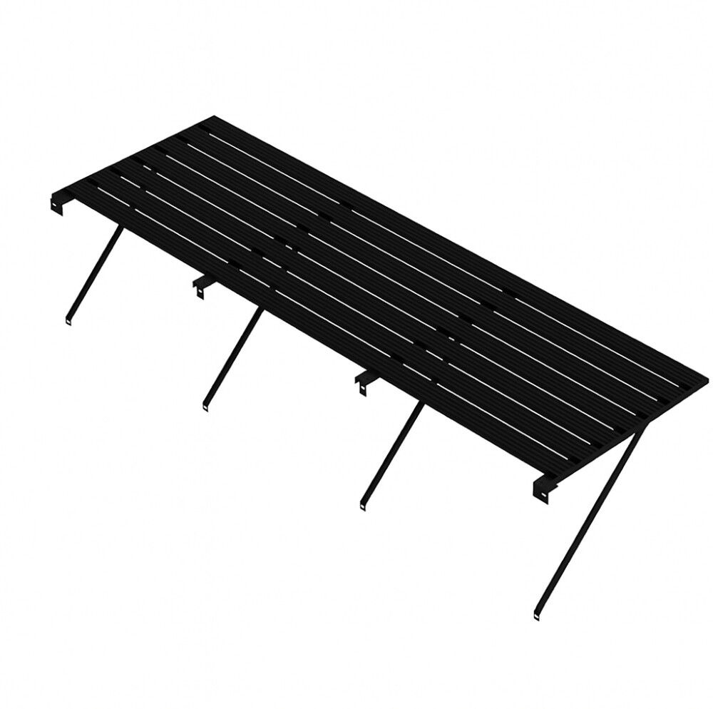 Kasvuhooneriiul  Strömsö 1800 x 625 mm, must