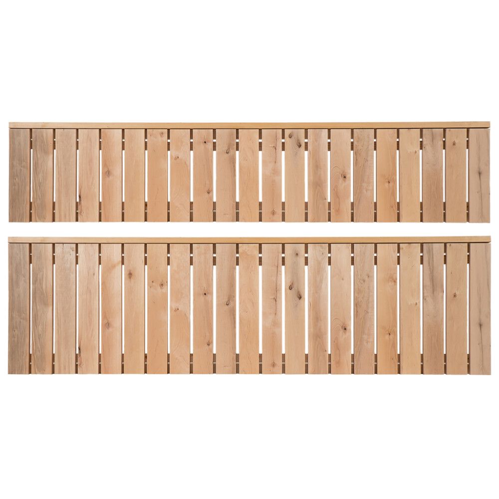 
Ülemine ja alumine Thermory saunalavamoodul